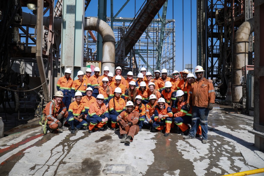 Young Diamantaires at De beers Venetia diamond mines, south africa
